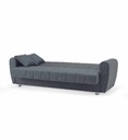 BANQUETTE GRIS FONC - GLORY -GINA 6161 GR