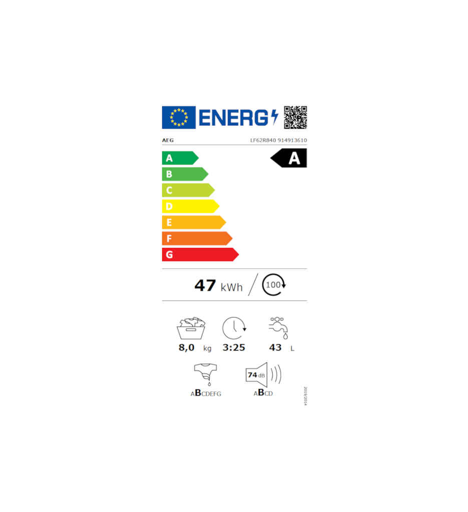 LL 8KG 1400T A SERIE 6 RUBY °AEG LF62R840