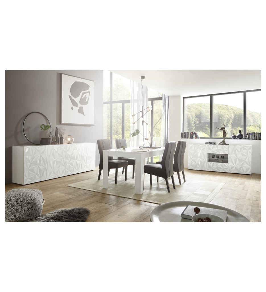 TABLE 180*90 BLANC - PRISMA-37 90 99 BLANC
