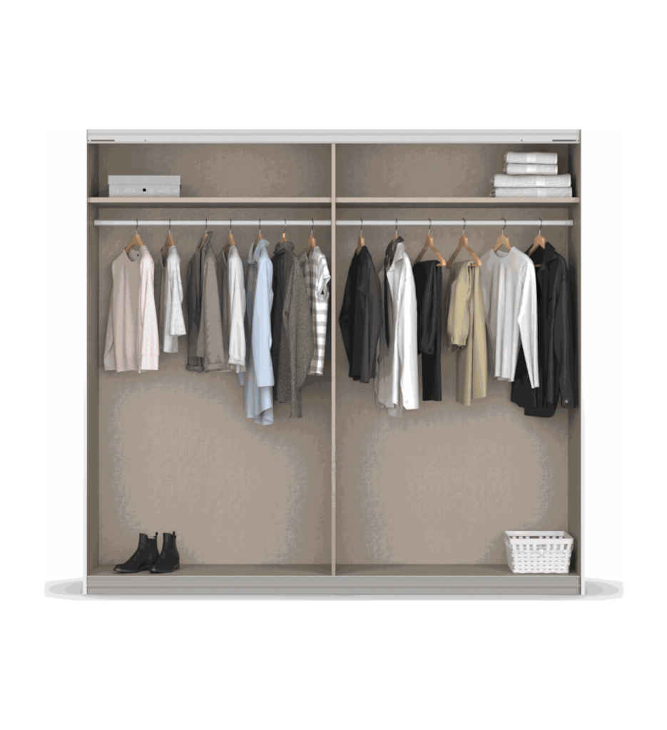 ARMOIRE 2PT-226CM-CHENE ARTISAN-BLACK OAK-AG317.4852-APOLLON