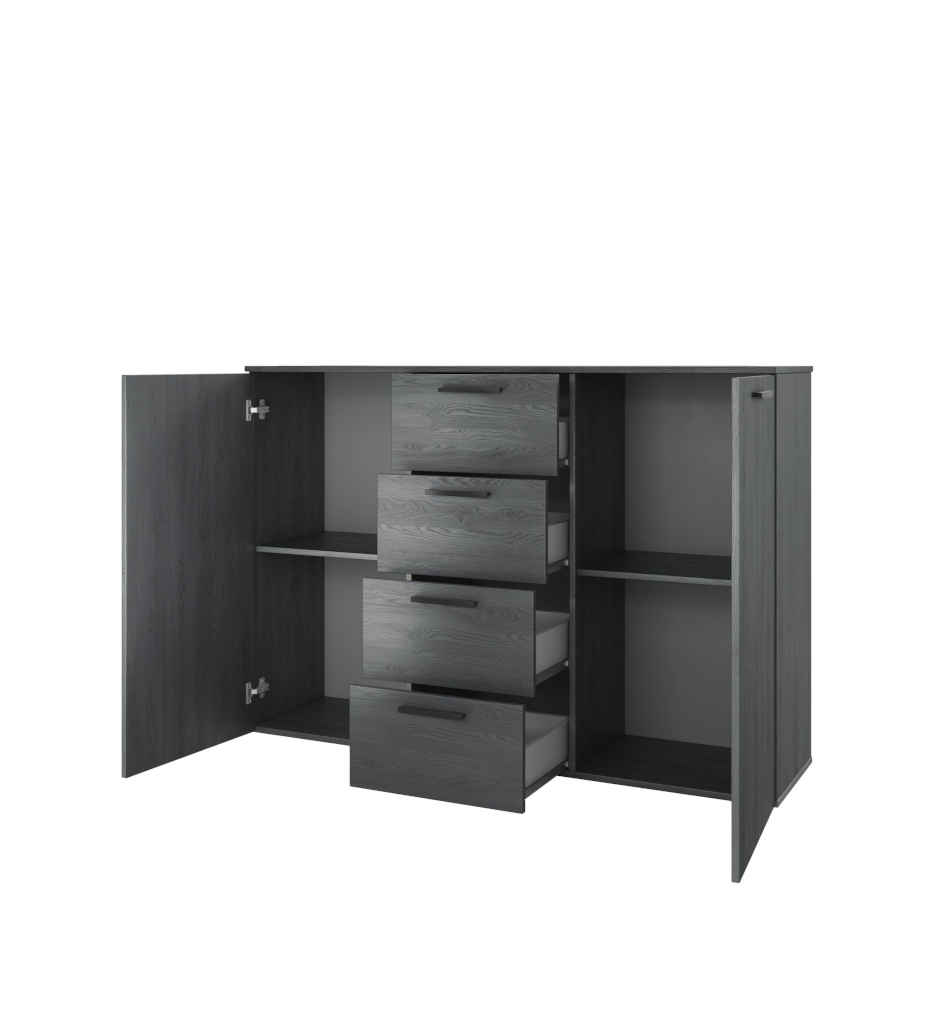 COMMODE 2PT/3T-24CBEA26-GALAXY CARBON