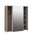 ARMOIRE 2PT(1MIROIR)-170 CM-CHENE SONOMA -KAIS82241-DECOR D30F-KAIKAIS