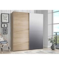 ARMOIRE 2PT(1MIROIR)-170 CM-CHENE SONOMA -KAIS82241-DECOR D30F-KAIKAIS