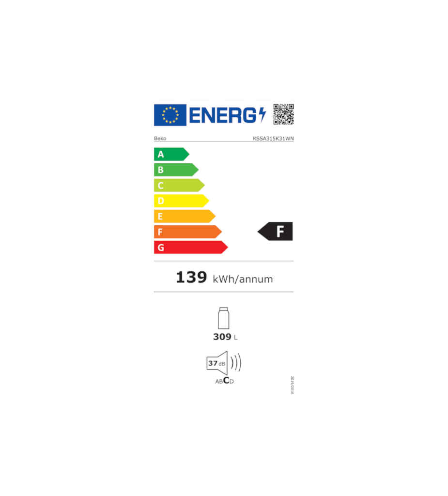 REF. 1P F STATIQUE 315L °BEKO RSSA315K31WN