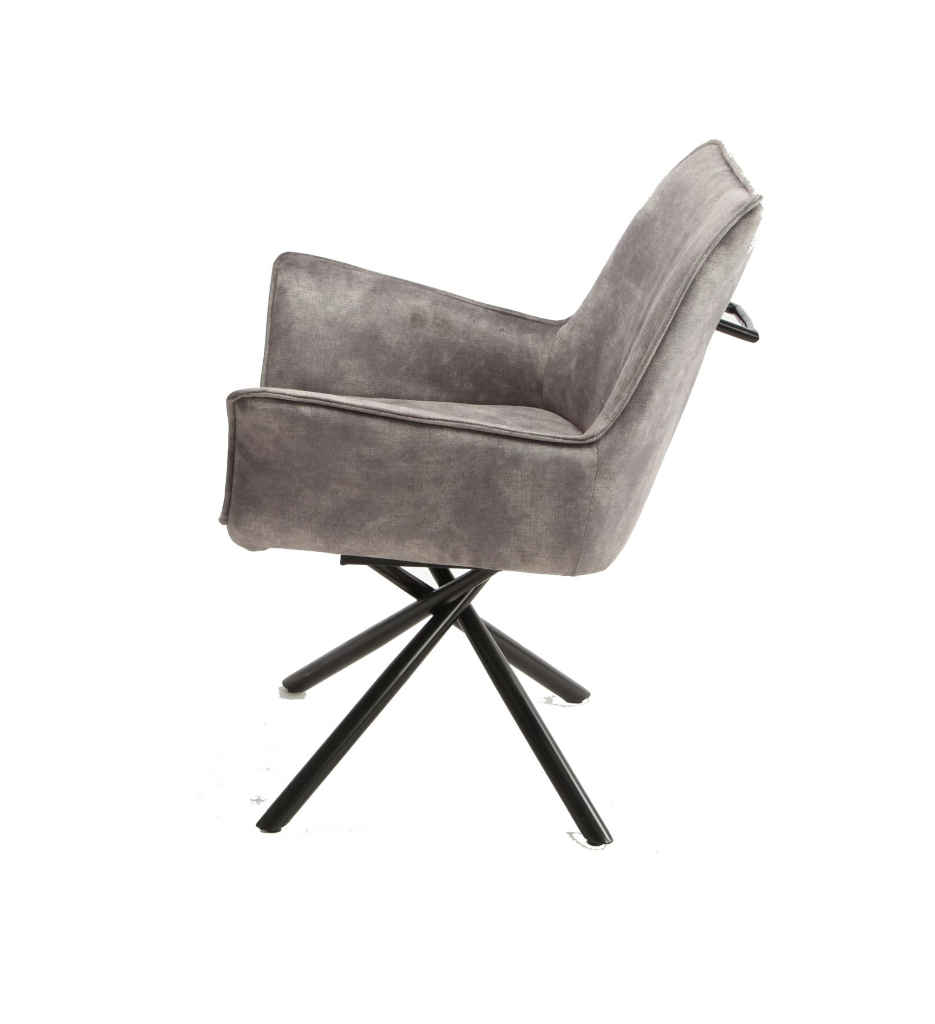 CHAISE AVEC ACCOUDOIOR 58304GA - BELLAGIO GRIS ANTRACITE