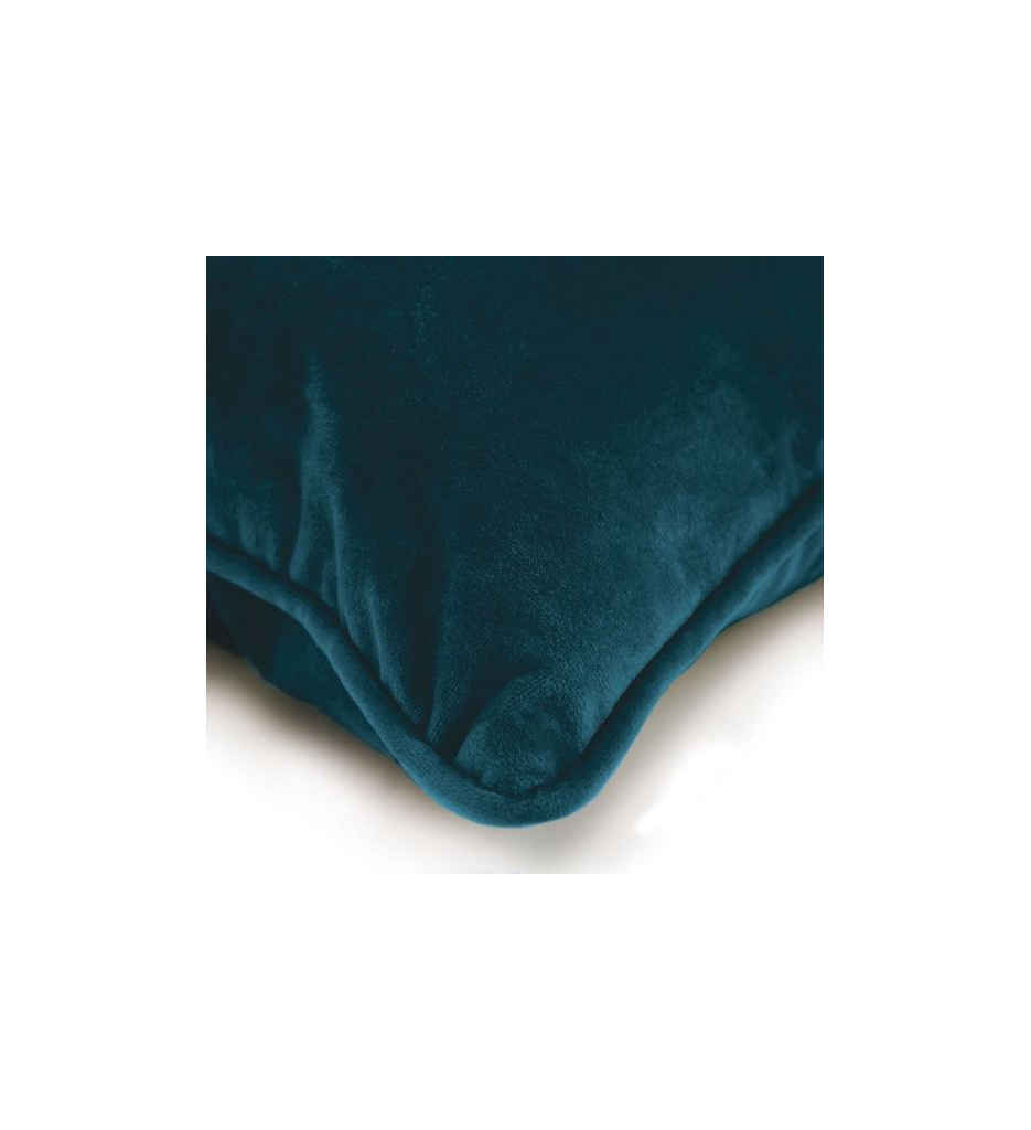 Coussin en velours bleu 60x40-AL 604136