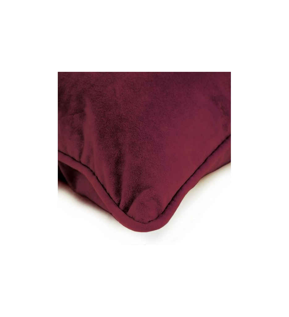 Coussin en velours rouge 40x40-AL 404427