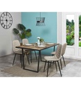 TABLE AVEC ALLONGE 160-(200)13705NA- KANSAS MARRON