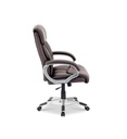 CHAISE DE BUREAU 'DALI' PU MARRON 9725-1