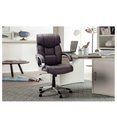 CHAISE DE BUREAU 'DALI' PU MARRON 9725-1