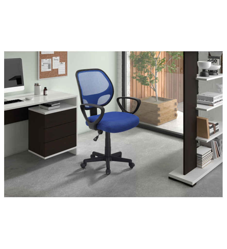 CHAISE DE BUREAU 'HIPPA' MESH BLEU 9741-8