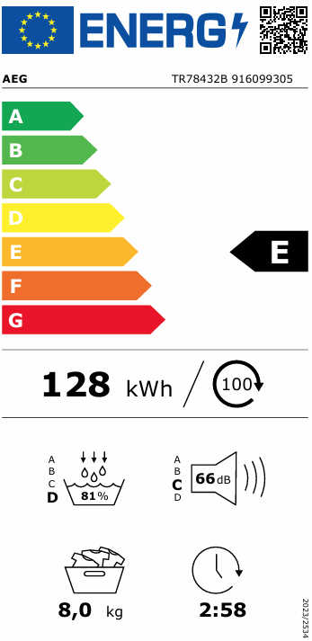 SL PAC 8KG E SERIE 7 RUBY °AEG TR78432B