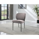 #CHAISE TISSU GRIS-52955GR-COCOON