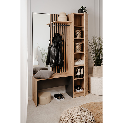 VESTIAIRE 2 PORTES 1 MIROIR MEDAN 42B 003655
