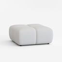 POUF 90*90 CM-TISSU ABRIAMO 04 BLANC-ESSA