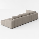 ANGLE DROIT "U" CONVERTIBLE-TISSU ABRIAMO 02 BEIGE-ESSA