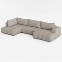 ANGLE DROIT "U" CONVERTIBLE-TISSU ABRIAMO 02 BEIGE-ESSA