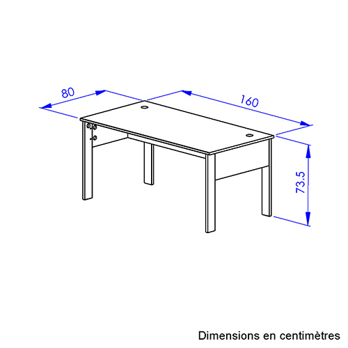 Bureau 160x80 FARO 1K20116