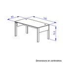 Bureau 160x80 FARO 1K20116