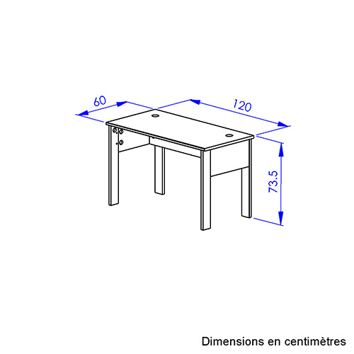 Bureau 120x60 FARO 1K20012