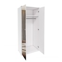 ARMOIRE 2PT MIROIR-90CM-2497KL58-OPTIMA-BLANC