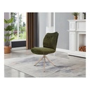 CHAISE PIVOTANTE-TISSU VERT-52953VE-PITT