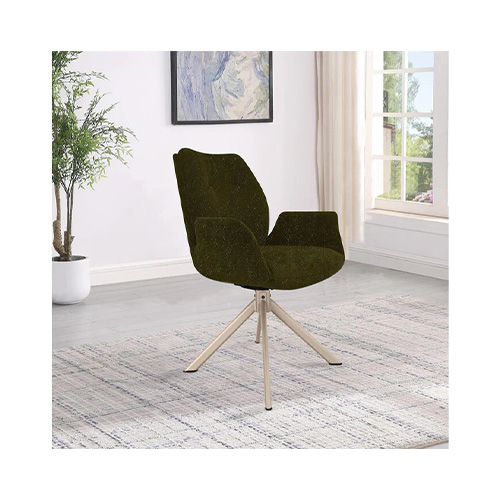 FAUTEUIL PIVOTANT-TISSU VERT-52954VE-PITT