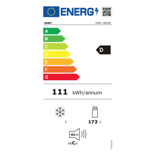 # REF. INT 122CM 173L P/P D °HAIER HATL126DE