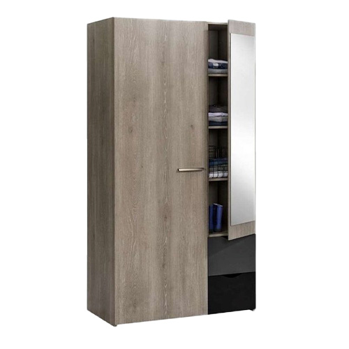 #ARMOIRE 2P2T -POP  CHENE ARGILE/G