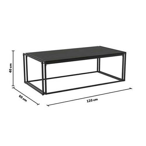 Table basse rectangulaire METTALIC