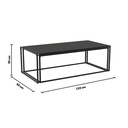 Table basse rectangulaire METTALIC