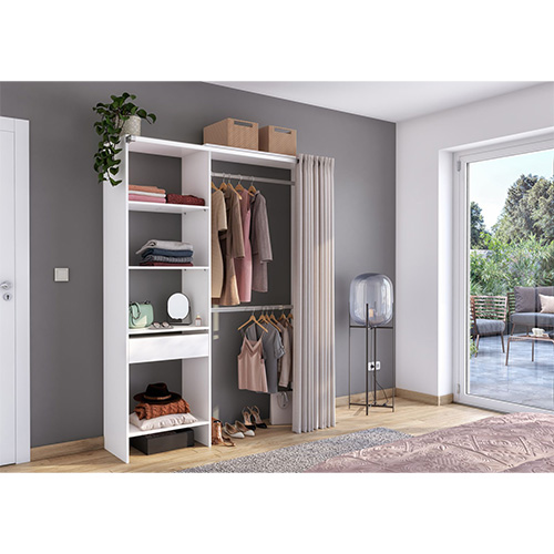 #KIT DRESSING-AJUSTABLE DE 106 A 160 CM-BLANC-600759 -GALA