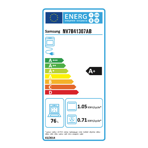 FOUR PYRO. 76L A+ °°°SAMSUNG NV7B41307AB