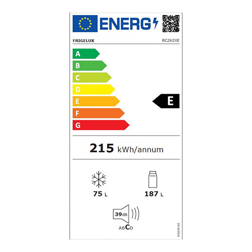 REF. COMBI. LOW FROST 262L E °FRIGELUX RC262XE