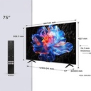 TV UHD 4K 189CM E °TCL 75V6C