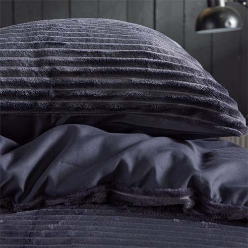 HC3 Polyester Ribbed Fusain Bien Au Chaud 125380