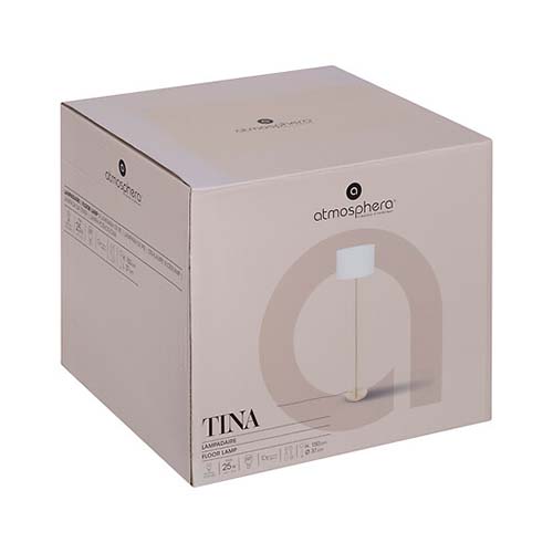 Lampadaire droit Tina Boucle haut 150 cm or 202644