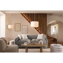 Lampadaire droit Tina Boucle haut 150 cm or 202644