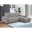 ANGLE DROIT-COUCHAGE+COFFRE-RHF CHAISE W/COFFRE-TISSU SOLO GRIS 454-KF7826-SOLO 2