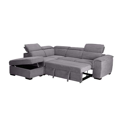 #ANGLE G-2-STORAGE OTT-BED+CHAISE+SEATER W-19973-L3-NONO-017 ANTRACITE -CAPRERA