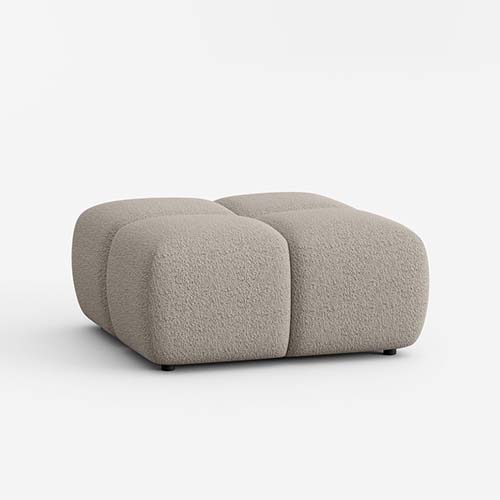 POUF 90*90 CM-TISSU ABRIAMO 02 BEIGE-ESSA