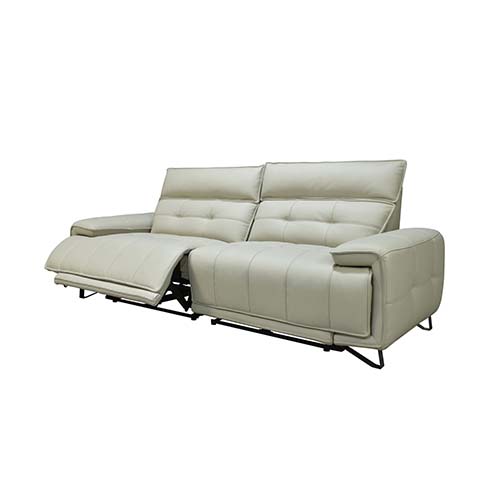 #CANAPE 2.5 PLACES 214 CM-R2,5 29-2 RELAX ELECTRIQUE-FULL LEATHER 11662A FROST-DBS6A7P01-1856-7P-EB2H-INCH