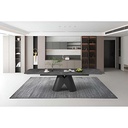 TABLE CERAMIQUE-AV ALLONGE 200(300)*100 CM-ANTHRACITE-27611GA-PLAZA