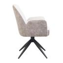 FAUTEUIL BRIDGE PIVOTANT 180°-TISSU BEIGE CALIR/BEIGE-23311LI -LAGOS