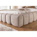 LIT + COFFRE- 160*200 CM-TISSU FREYA 210.02-CREME-SEWILLA