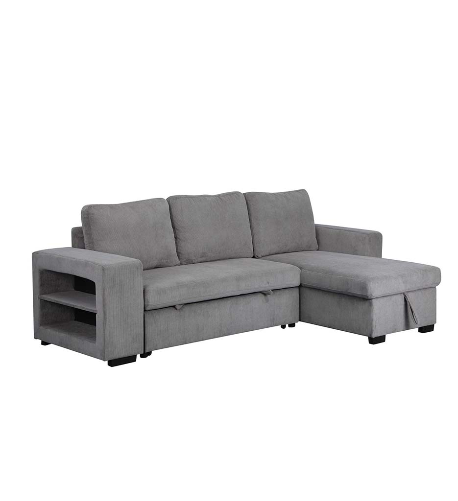 #ANGLE REVERSIBLE CONVERTIBLE + COFFRE-TISSU OTE MODERN #450 GRIS#21248-LUCENA