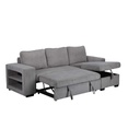 #ANGLE REVERSIBLE CONVERTIBLE + COFFRE-TISSU OTE MODERN #450 GRIS#21248-LUCENA