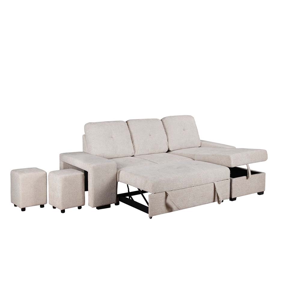 #ANGLE REV-D/G #20051-L2-TISSU YUXUAN M2303-2 BEIGE -IBIZA