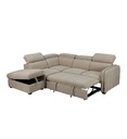 #ANGLE CONVERTIBLE+COFFRE -REV-D/G-TISSU ROCKET BEIGE-J20#21187-ALBANE