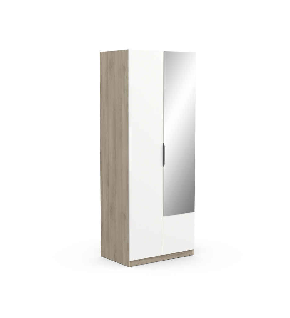 #ARMOIRE 2 PORTES+MIROIR G3 GHOST CBA 391381